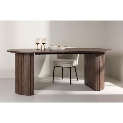 Svea Niko ovale eettafel - 90 x 200 cm - mokka
