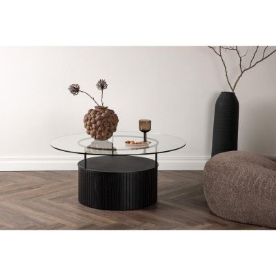 Svea Donatella ronde salontafel - ø90 cm - glas