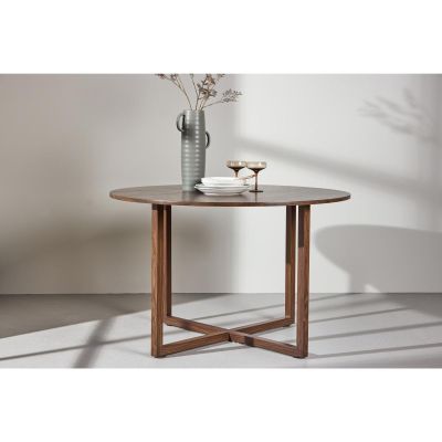 Svea Diallo ronde eettafel - ø120 cm - walnoot