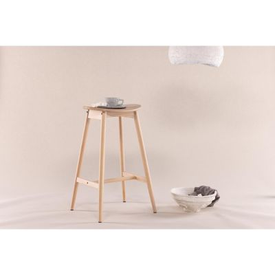 Svea Nika barkruk 76 cm - rubberhout - naturel