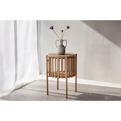 Svea Farouk ronde bijzettafel - ø45 cm - naturel