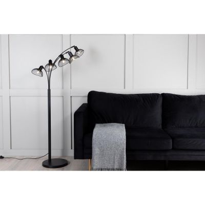 Svea Malta vloerlamp - 5-lamps - zwart