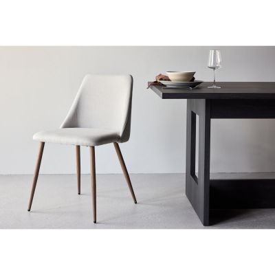 Svea Patel eetkamerstoel linnenlook