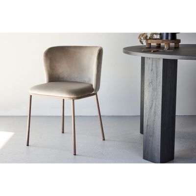 Svea Lorenzo eetkamerstoel - velvet - beige