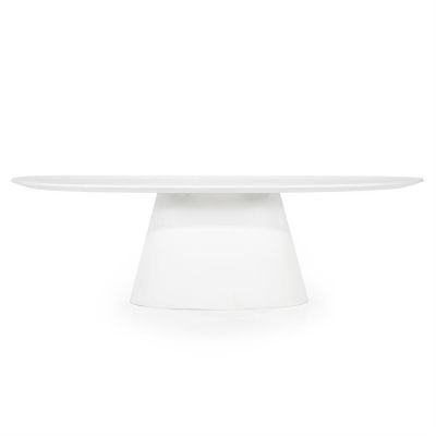 Eleonora Ovale eettafel Elin - 250x110 cm - wit