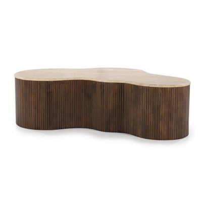 Eleonora Salontafel Mari - 129x84x36 cm - bruin