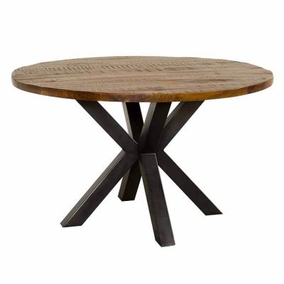 Tower Living Basto eettafel - ø130 cm - bruin