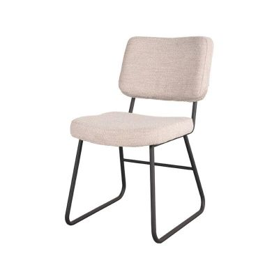 Noah eetkamerstoel bouclé naturel van het woonmerk Label51