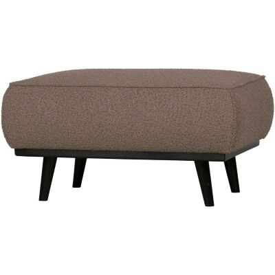 Hocker Statement Bouclé Nougat 80x55 cm