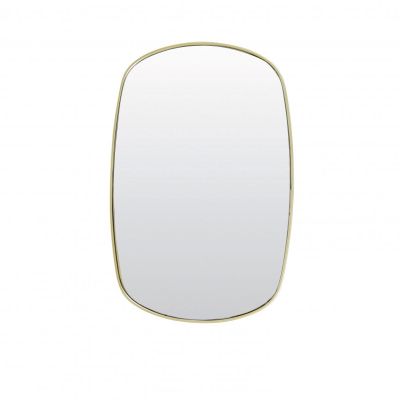 Light & Living Bralo spiegel 36x1,5x55 cm - helder glas+goud