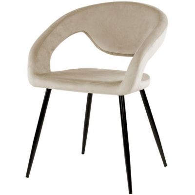 Lenn eetkamerstoel velvet van het woonmerk Kick Collection