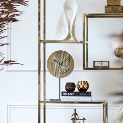 Light & Living Gwenna klok op voet 26x7x40 cm