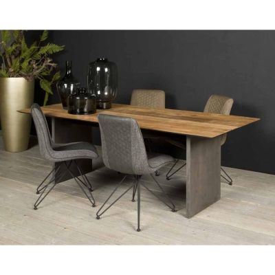 Tower Living Ora eettafel - 220 cm - bruin