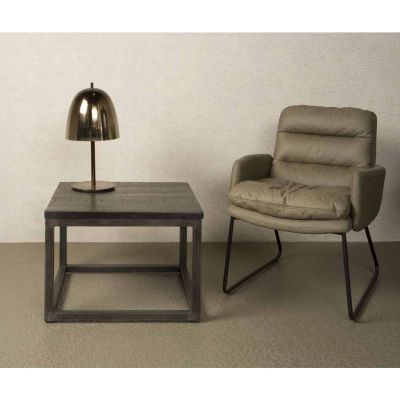 Tower Living Paterno bijzettafel vierkant - 60 cm - zwart