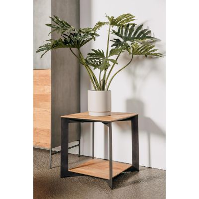 Tower Living Pandora bijzettafel vierkant - 50 cm - bruin