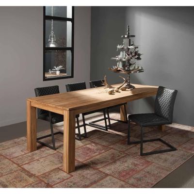 Tower Living Losari eettafel - 140 cm - bruin