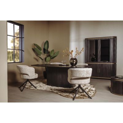 Tower Living Rivello eettafel - 220 cm - zwart