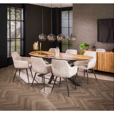 Fraaai Milan eettafel organisch 215 cm