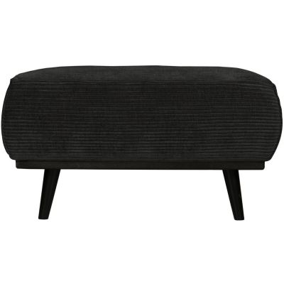 Hocker Statement Brede Platte Rib Graphite