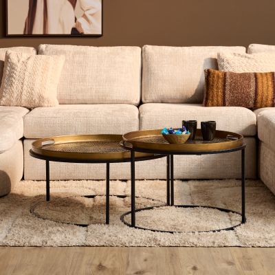 Starfurn Julie salontafel set van 2 - bruin