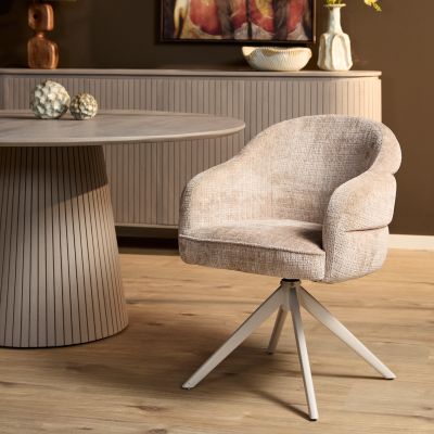 Starfurn Eetkamerstoel Bella zand poot