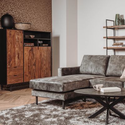 Tower Living Taviano opbergkast - 135 cm - bruin