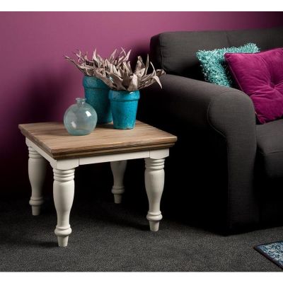 Tower Living Fleur bijzettafel - 60 cm sierpoot - wit