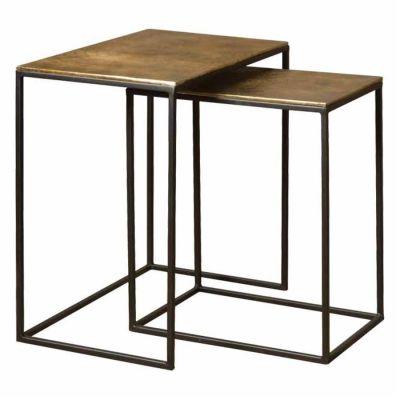 Tower Living Renew Iron bijzettafel set vanaf 44 cm - brons