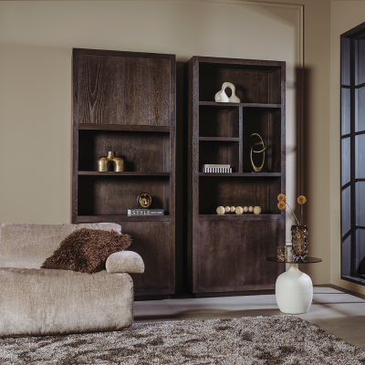 Tower Living Mincio opbergkast open - 90 cm - bruin