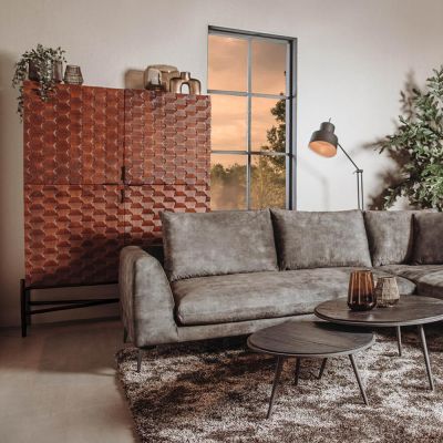 Tower Living Paola opbergkast - 130 cm - bruin