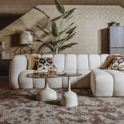 Tower Living Elba salontafel glas - ø70 cm