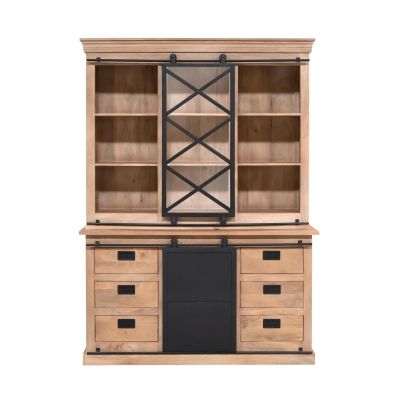 Starfurn Vitrinekast Fresno 160 cm - naturel